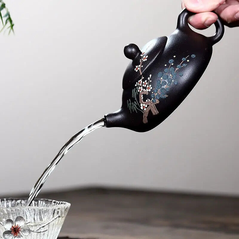 170ml Small Capacity Yixing Purple Clay TeaPot Ball Hole Filter Kettle Tea Sets