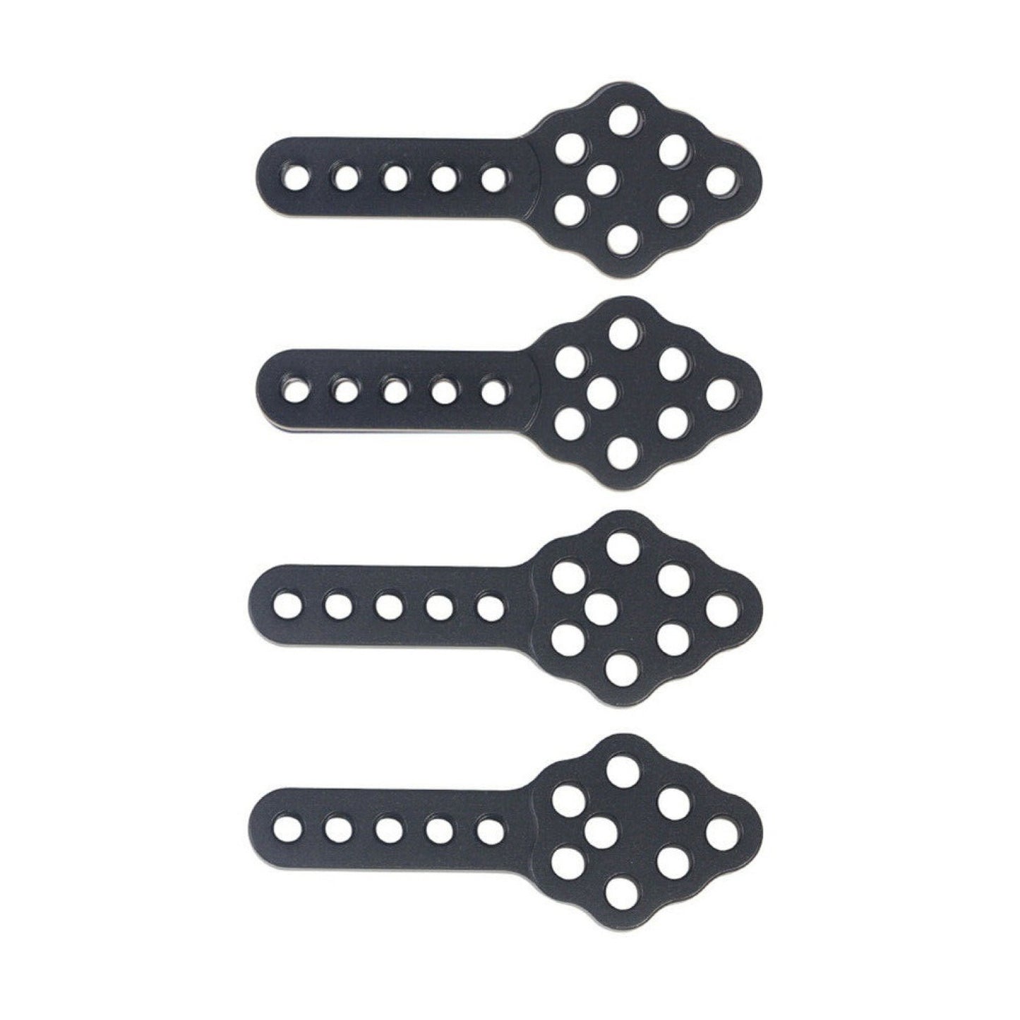 4Pcs 1/10 RC Aluminum Black Shock Absorber Mount For Axial SCX10 90046 D90 TRX4,