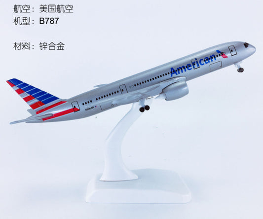 18CM American BOEING 787-8 N800AN Passenger Airplane Diecast Aircraft Model