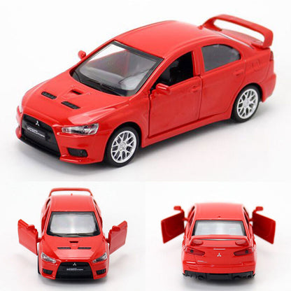 1/41 Scale Mitsubishi Lancer Evolution X Model Car Metal Diecast Toy Cars Red