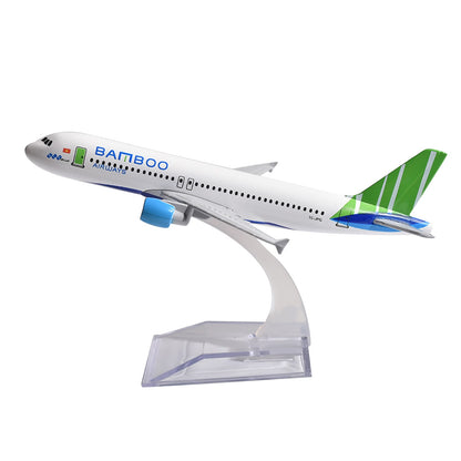 1/400 15cm Aircraft Vietnam Bamboo A320 Alloy Plane Model Airplane Craft