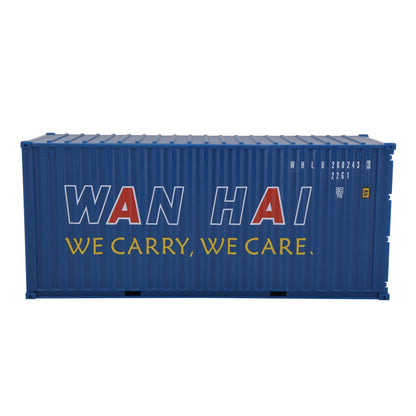 1:35 WAN HAI 20GP Shipping Container Model Plastic Office Home Decorate Toy