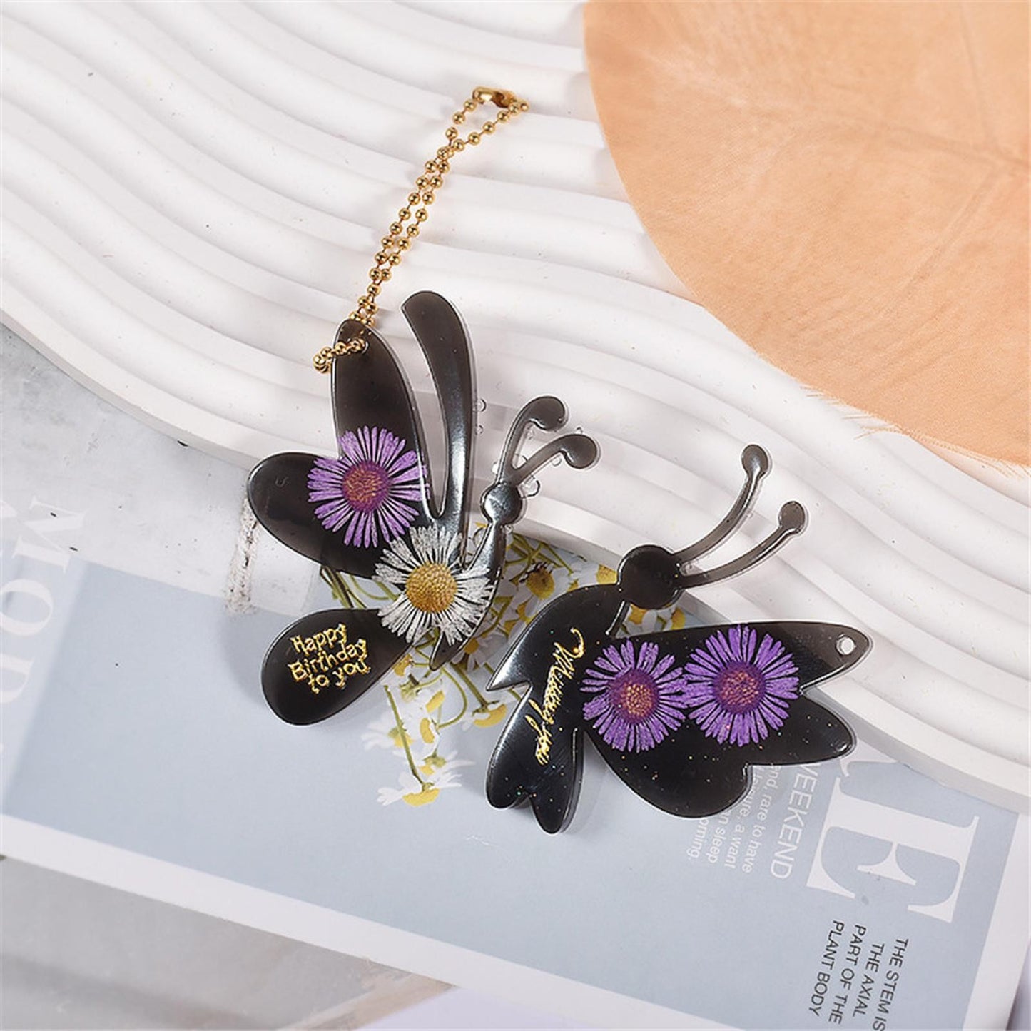 Butterfly Silicone Mold Epoxy Resin Casting Earrings Pendant Jewellery Craft gg