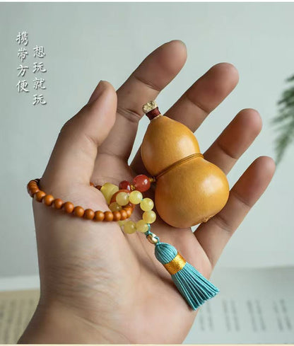 Natural Small Gourd Hand Twisted Handle Piece Gourd Pendant