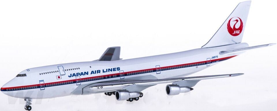 1:500 Hogan JAPAN AIRLINES BOEING 747-400 Passenger Aircraft Diecast Plane Model