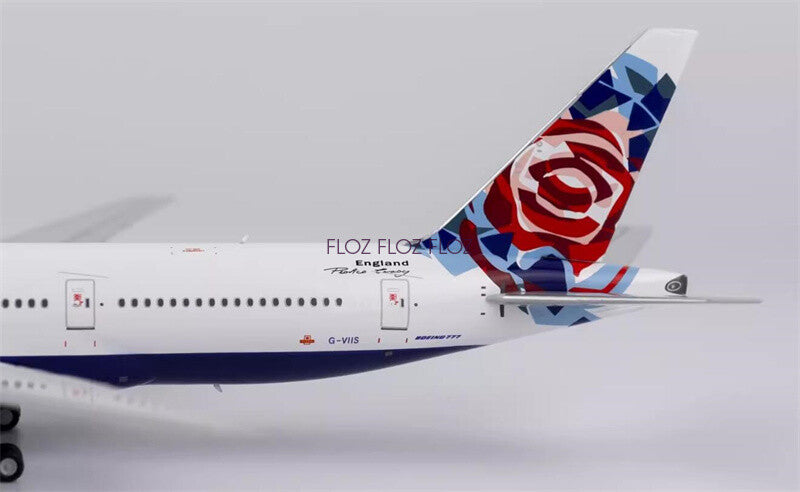 NG Models British Airways for Boeing 777-200ER G-VIIS Rose tail wing 1:400 Model