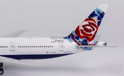 NG Models British Airways for Boeing 777-200ER G-VIIS Rose tail wing 1:400 Model