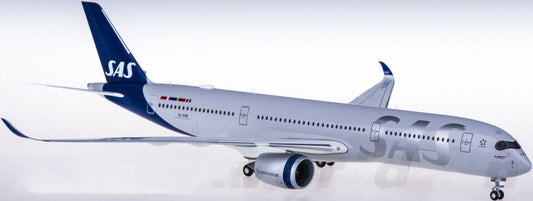 1:200 34CM Herpa SAS AIRBUS A350-900 Passenger Airplane ABS Plastic Plane Model