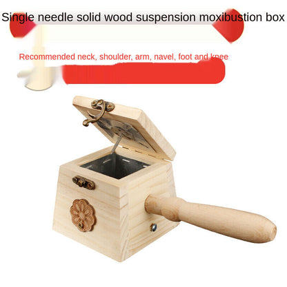 Wooden Moxibustion Box Portable Moxa Column Wormwood Fumigation Massage Tool 艾灸