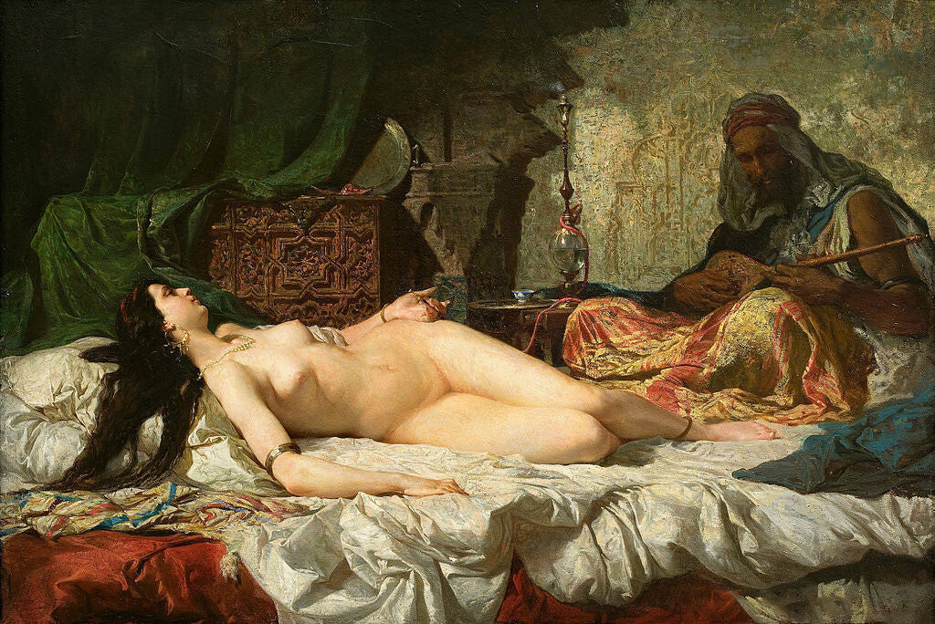 high quality oil painting handpainted on canvas"The Odalisque"