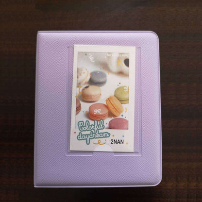 Photo Album 64 Pockets Candy Color Polaroid Mini Photocards Image Holder Storage