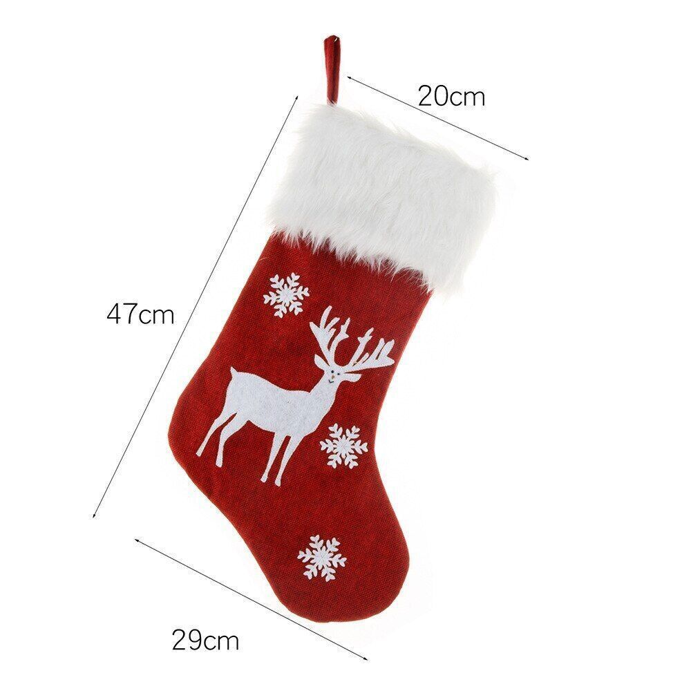 Christmas Stockings Luminous Santa Socks Xmas Bag Christmas Tree Kids Gift