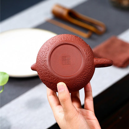 Handmade Tea Pot Marked 9 Infuser Holes Real Yixing Zisha Purple Duan Clay 320ml