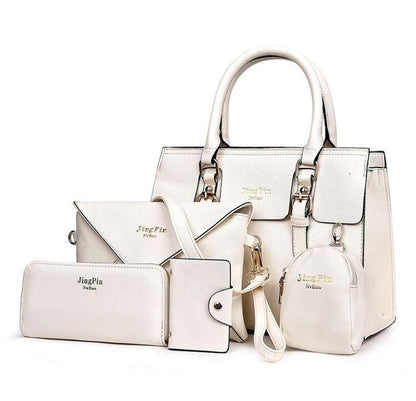 Shoulder Bags Set5 PCS Casual Plain Solid Bag Portable Crossbody Bags 32*13*25cm