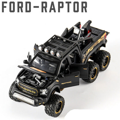 1:28 Ford Raptor F150 Diecast Model Car Pickup Truck Toy Vehicle Off-road Gift