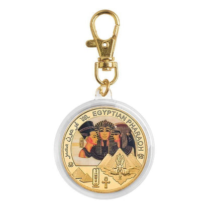 Commemorative Challenge Coins Egyptian Pharaoh Gold Plated Craft Souvenir 1.57in