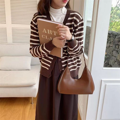 Bag Zipper Small Handbags Fashion Shoulder Bag Synthetic Leather Casual Hobos