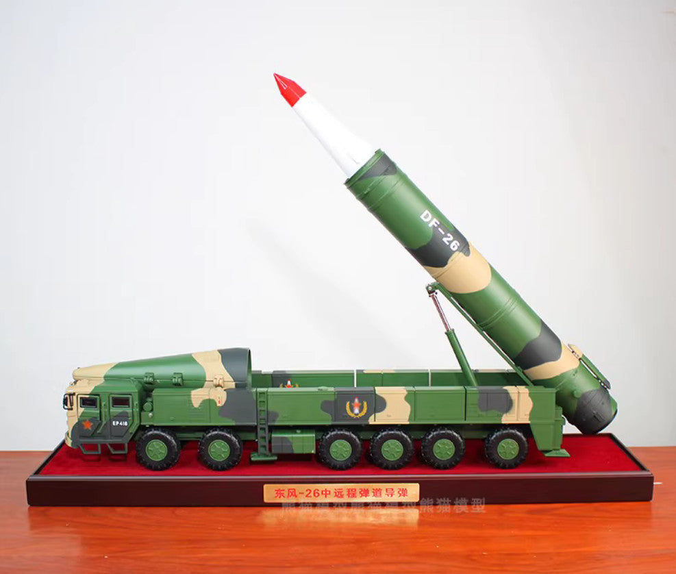 1:30 46CM DF-26 Medium and long-range ballistic missiles Launch Diecast Model