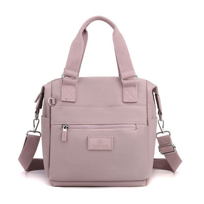 Durable Fabric Shoulder Bag Multi-pocket Messenger Bag Large Shopping Purse 1PC