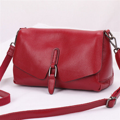 Pure Leather Handbag Shoulder Messenger Bag Female Layer Leather Portable Bag