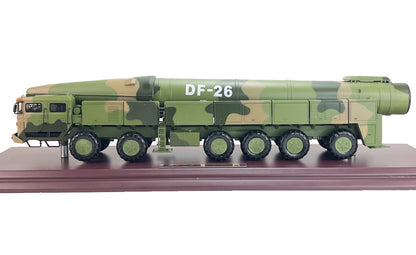 1:26 88CM DF-26 Missile Launcher Truck Diecast Military Army Vehicles Model
