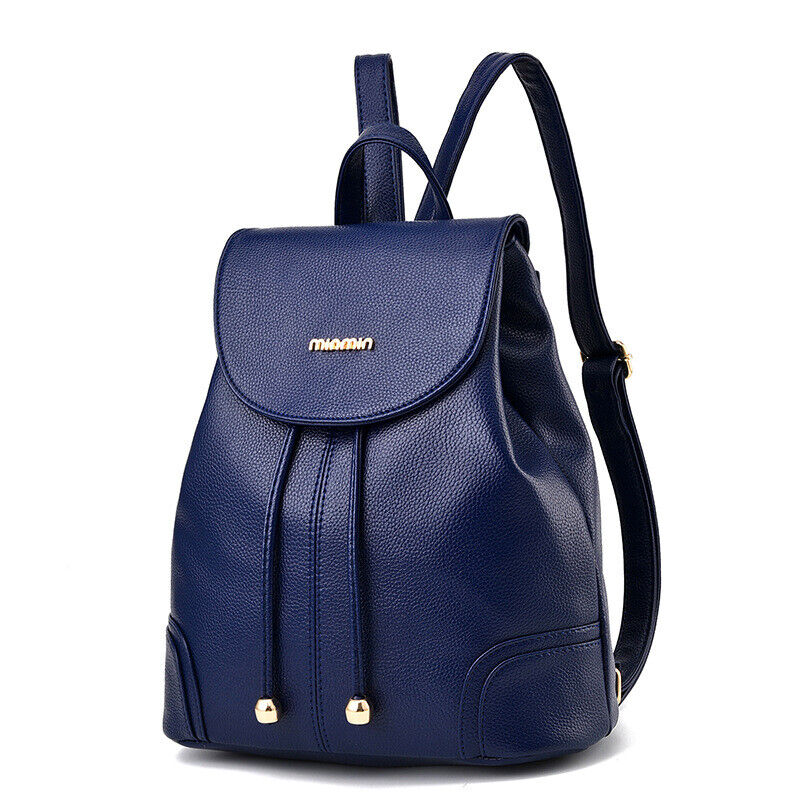Womens Ladies Casual PU Leather Casual Shoulder Bag Backpack Messenger Bag Purse