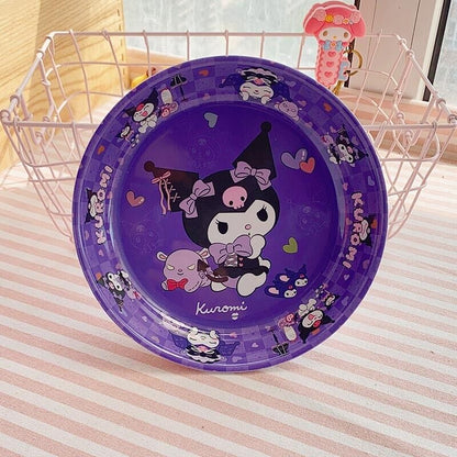 Cute My Melody Hello Kitty Fruit Dishes Bowl Cartoon Food Plate Home Tableware
