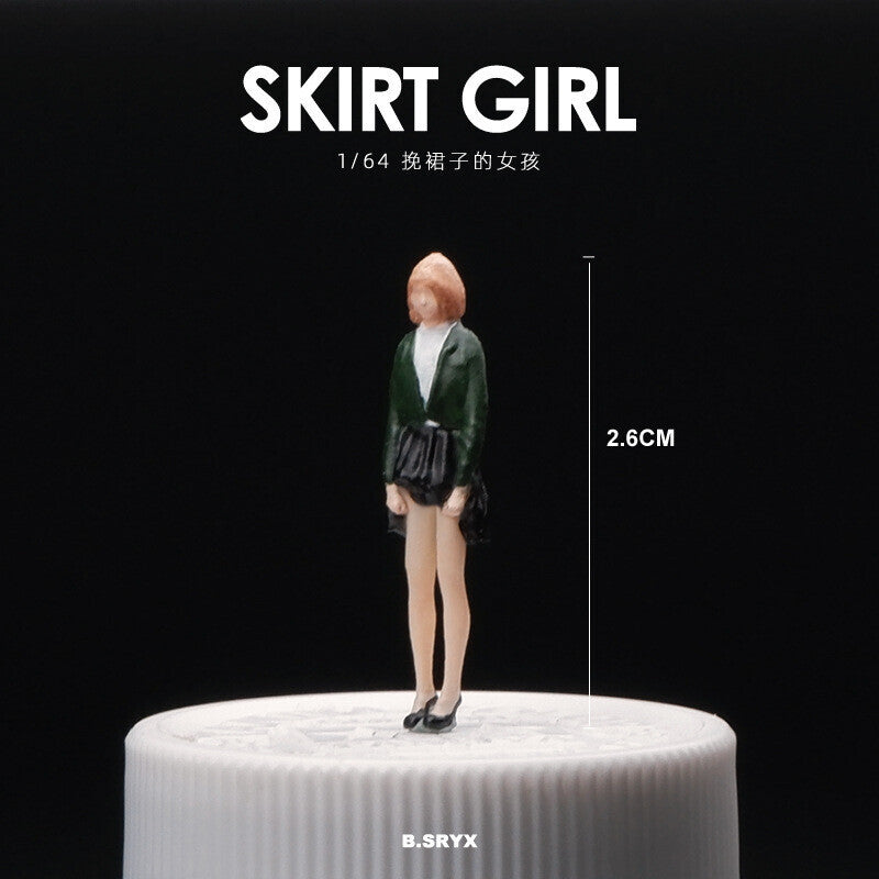 1/64 Figure Model Sexy Girl Model Boy Model City Street Mini Scene Doll