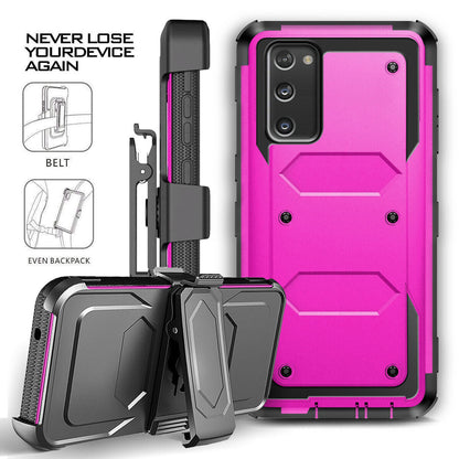 For Samsung Galaxy S20 FE/ 5G Case Shockproof Phone Cover Belt Clip w/ Accessory