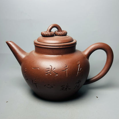 Vintage Chinese Yixing Purple Clay Teapot Zisha Ceremony Fashion Gift Teaware