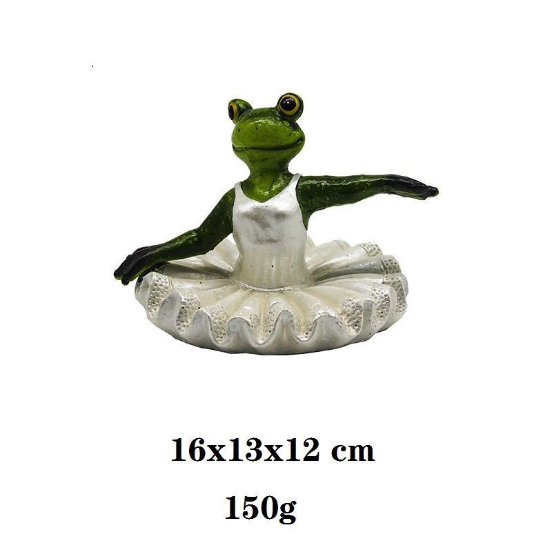 Frogs Statue Resin Floating Sculpture Desk Ornament Tank Garden Pond Decorations