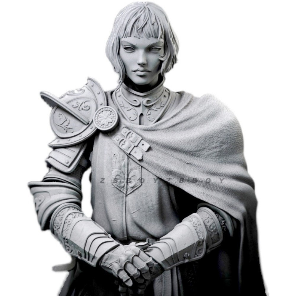 1:24 75mm resin figure model Fantastic Knight Joan of Arc Unassembled Unpainted