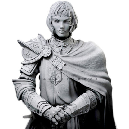 1:24 75mm resin figure model Fantastic Knight Joan of Arc Unassembled Unpainted