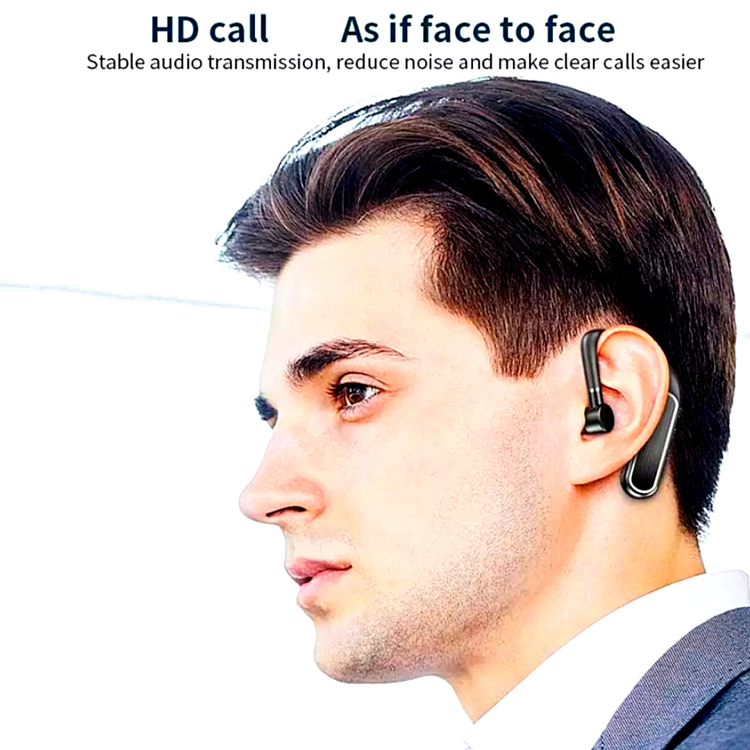 Wireless Bluetooth 5.0 Earpiece Noise Cancelling Driving Trucker Headset Earbuds