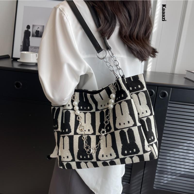 Handbag Chain Shoulder Bag Canvas Women's Work Tote Bag Casual