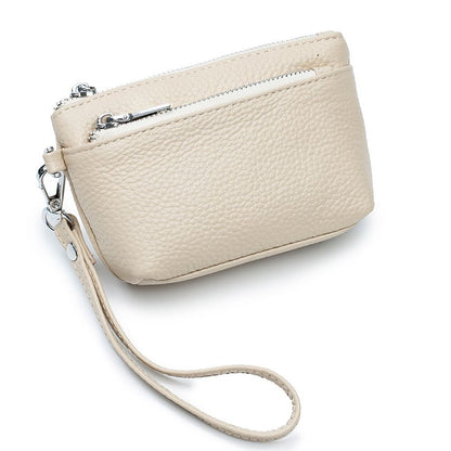 Genuine Leather Belt Handbag Purse Wallet Versatile Cowhide Bag 14*9*4.5 CM 1PC
