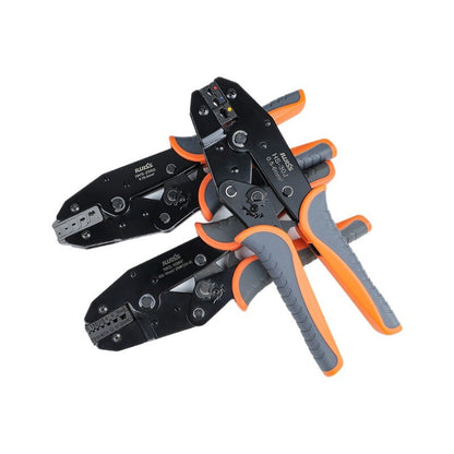 IWISS HS Series Ratchet Crimping Pliers Tube Type Insulated Bare Terminal Tool