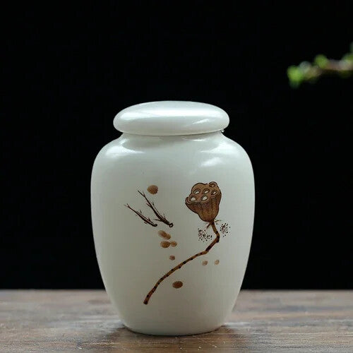 Ceramic Tea Caddy Household Storage Sealed Tank Travel Jar