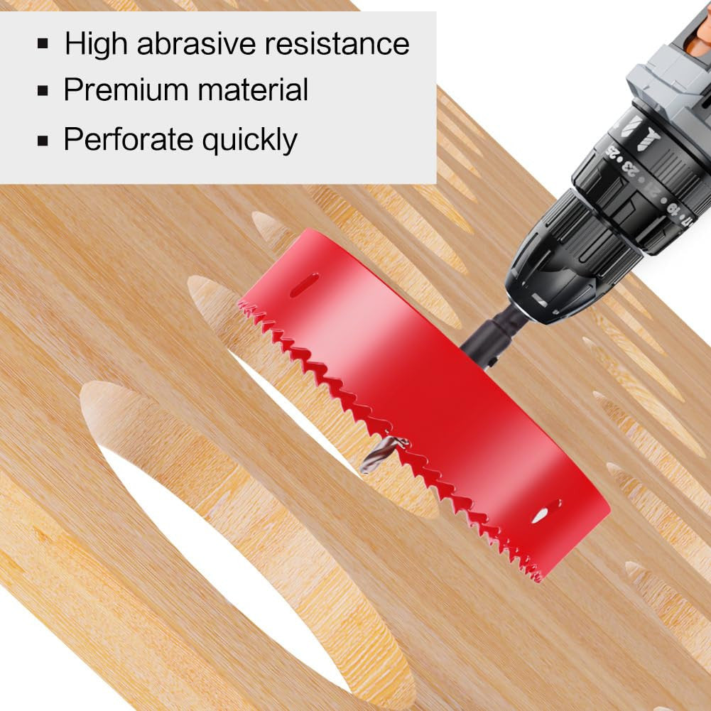 2.5 Inch Hole Saw with Arbor for Metal Wood Plastic, 2-1/2 in Bimetal Hole Cutte