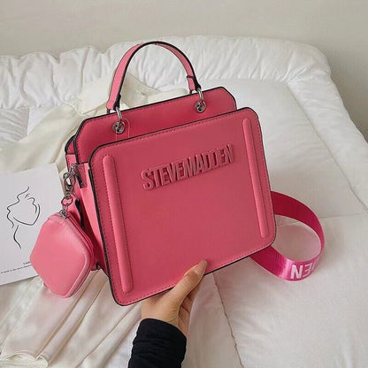 Fashion Square Bag Women's High-Quality Shoulder Handbag Crossbody Messenger Bag