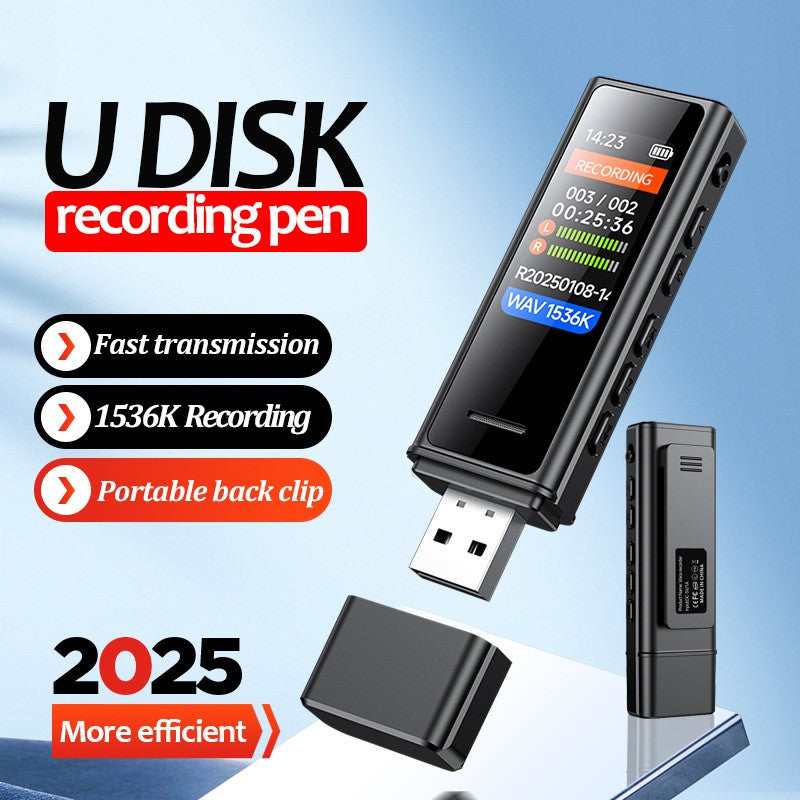 2025 New U-disk Voice Recorder HD Noise Reduction Recording Player