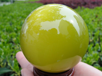 HOT SELL ASIAN QUARTZ CAT EYE CRYSTAL HEALING BALL SPHERE 40-80MM