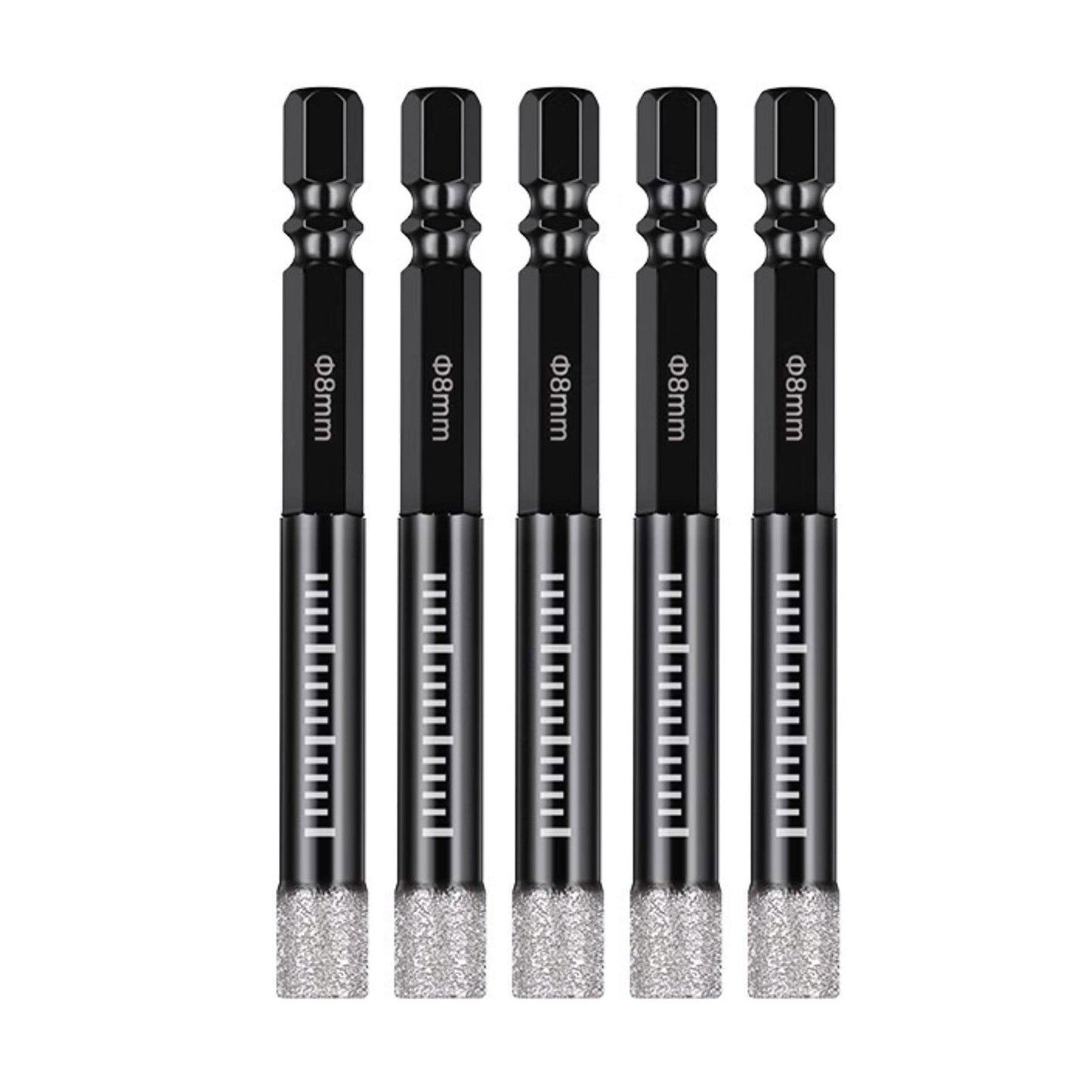 5PCS Dry Diamond Drill Bits For Porcelain Granite Tile Glass Ceramics Marble