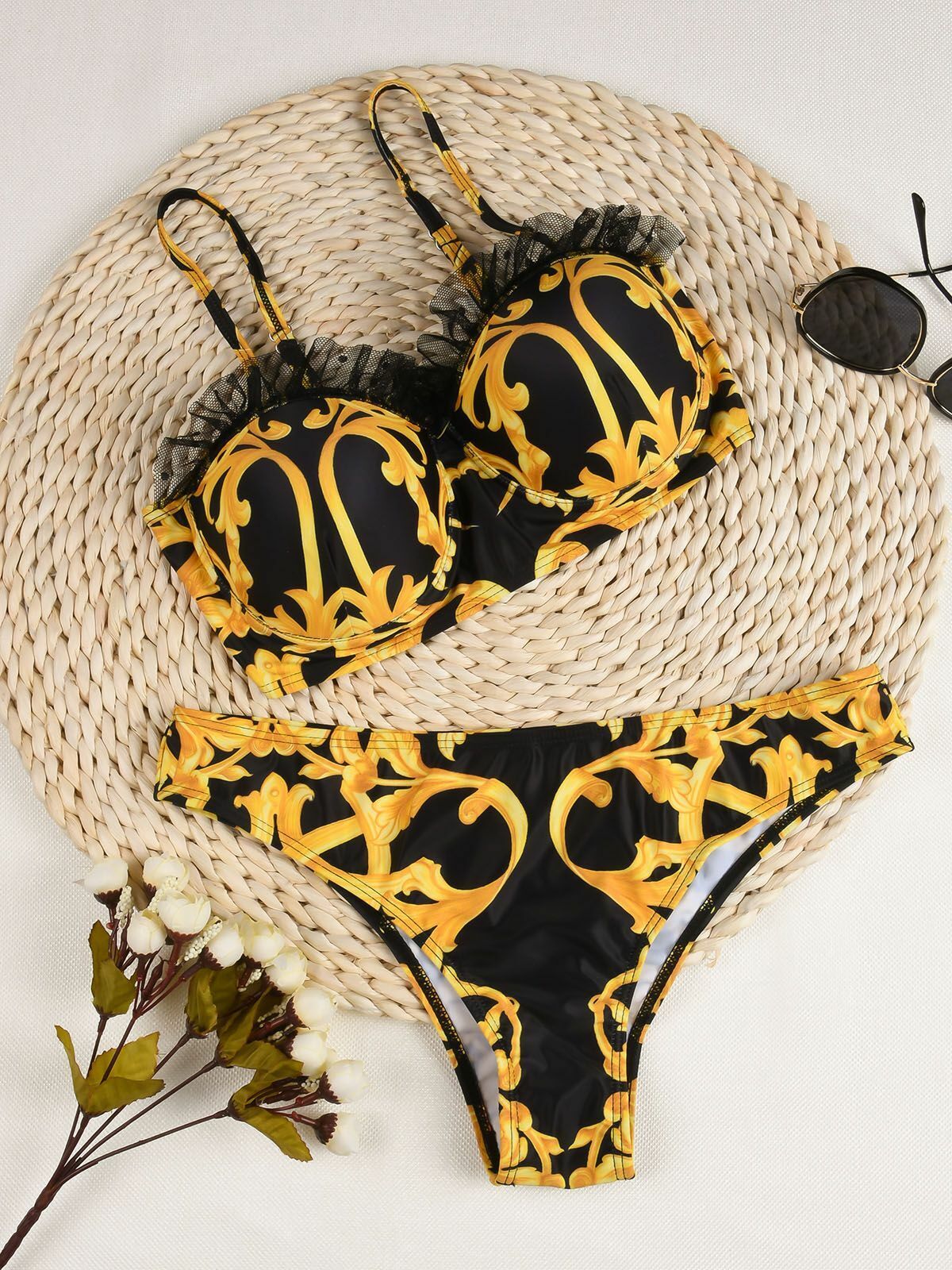 Women Swimsuit Push Up Bikini Set High Waist Swimwear Swimming Suit Bathing Suit
