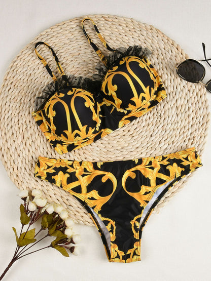 Women Swimsuit Push Up Bikini Set High Waist Swimwear Swimming Suit Bathing Suit