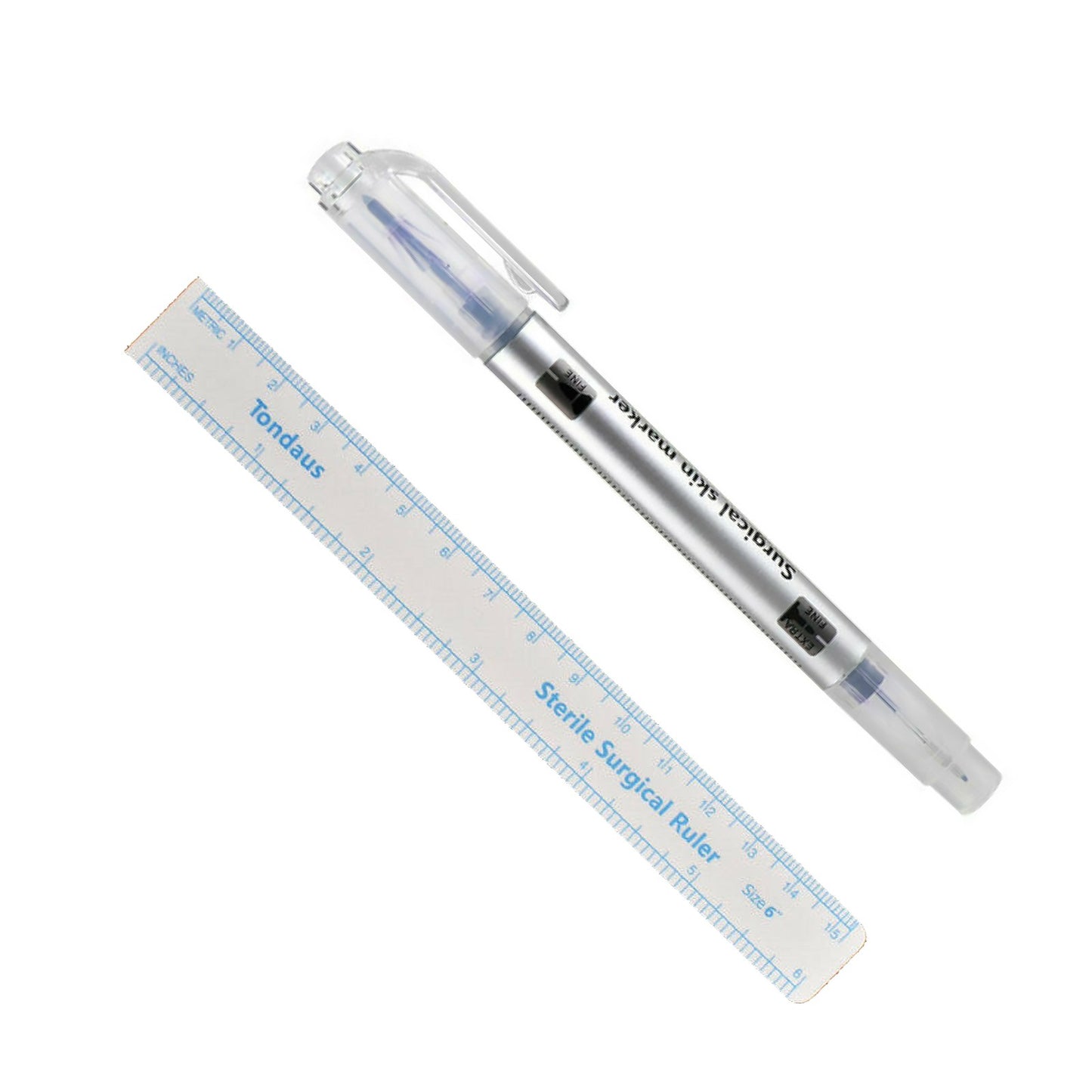 New Microblade Semi Permanent Makeup Eyebrow Tattoo Marking Pen Measuring Ruler