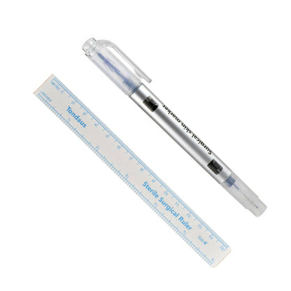 New Microblade Semi Permanent Makeup Eyebrow Tattoo Marking Pen Measuring Ruler