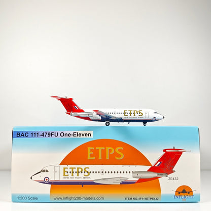 1:200 InFlight ETPS BAC 111-479FU One-Eleven ZE432 Airplane Diecast Plane Model