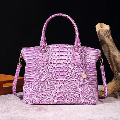 Women Patent Leather Crocodile Handbag Sling Satchel Tote Shoulder Bag Party Bag