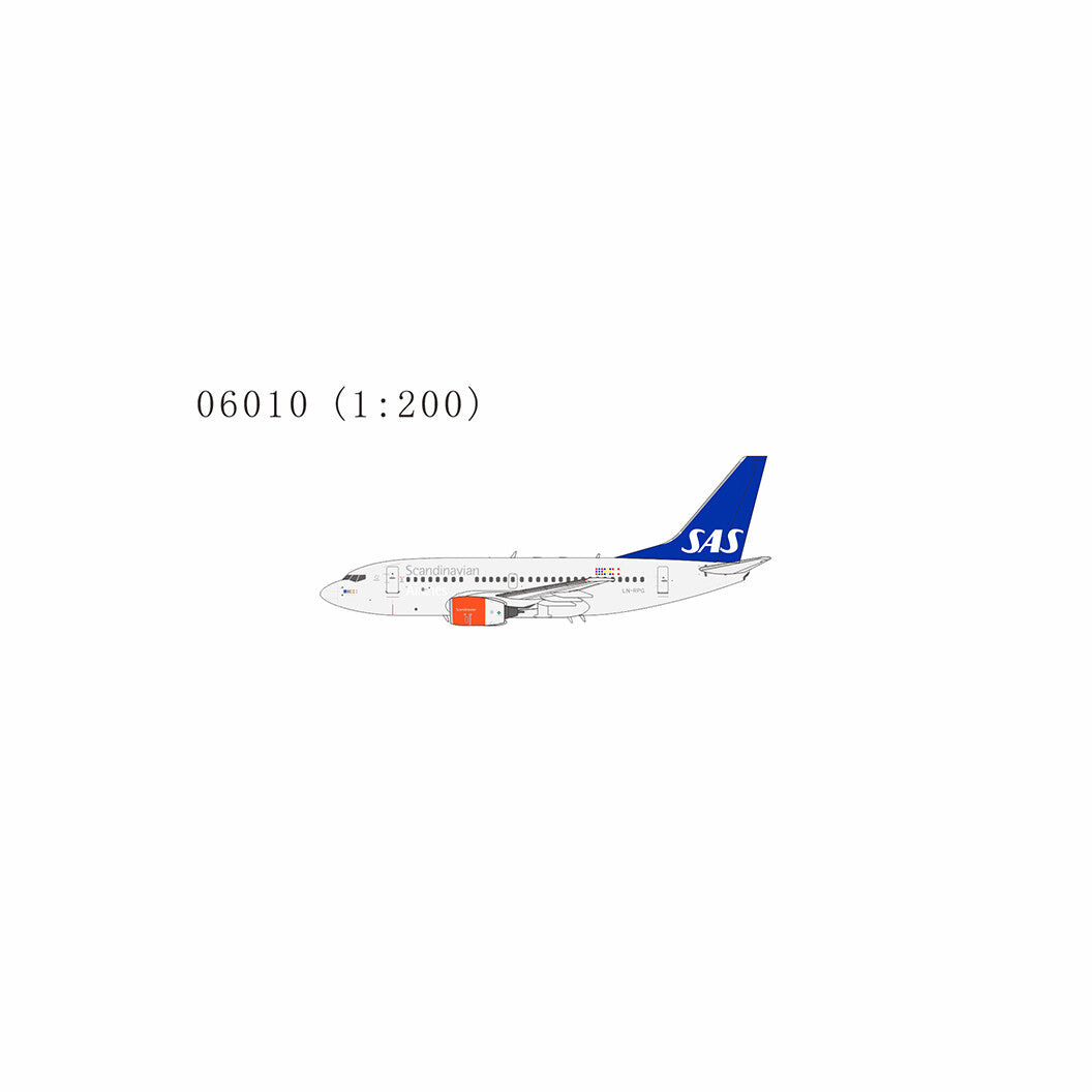 1:200 NG Models Scandinavian Airlines B737-600 Last SAS Diecast Aircraft Model